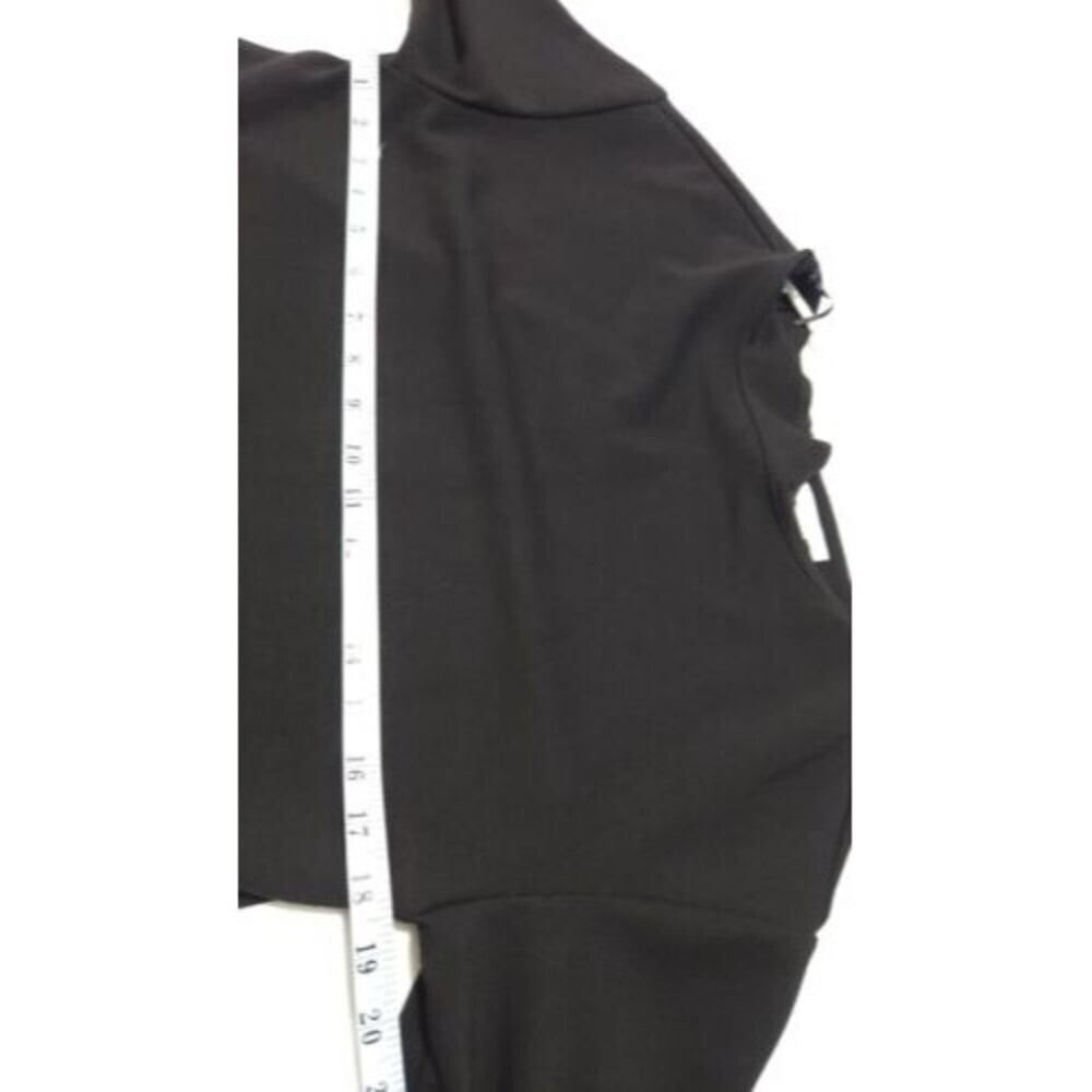 H&M Long sleeve Top Sweater Size XS Color Black Back Zipper - Picture 4 of 8